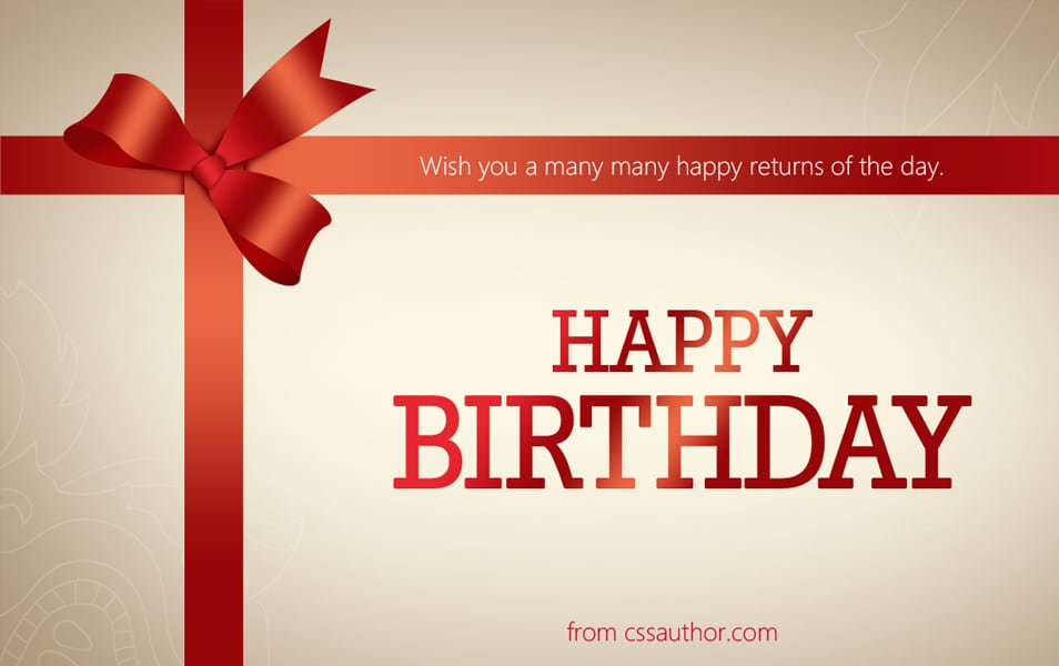 Beautiful Birthday greetings card PSD for Free Download 