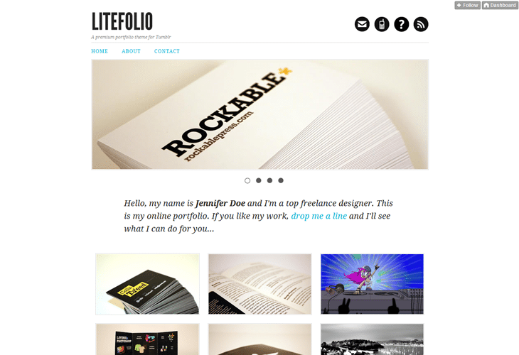 portfolio themes tumblr