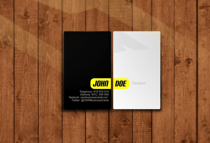 simple personal business card