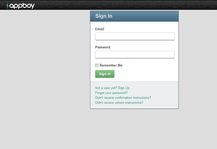 login page design