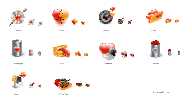 Free Saint Valentine’s Day Icon Set