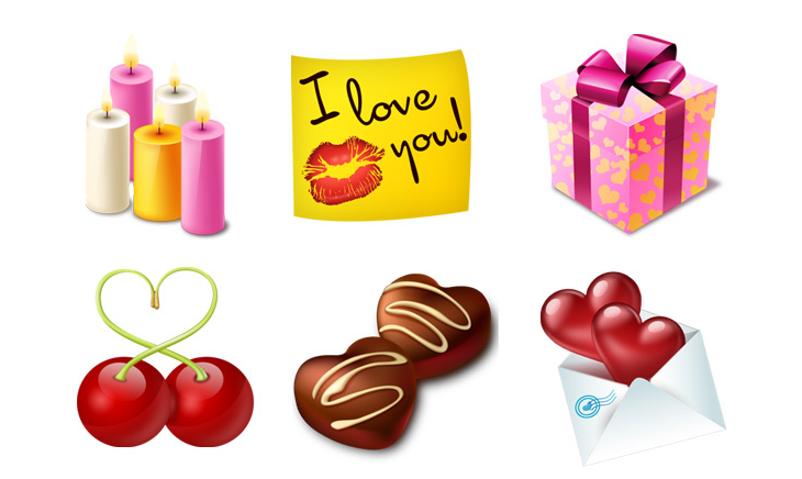 St. Valentines Icon Set