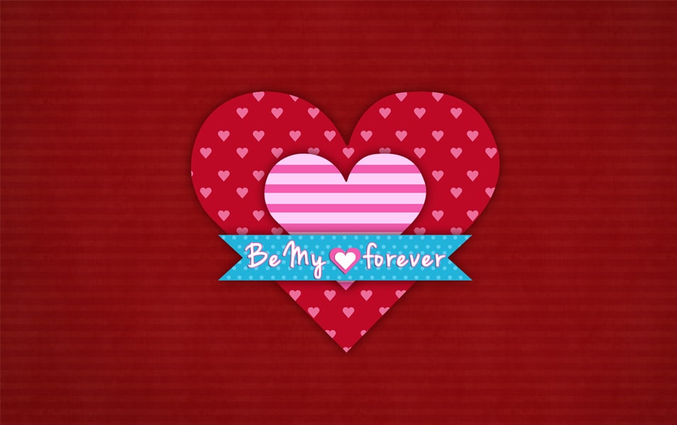 Valentines Day Greetings Card & Wallpaper PSD from CSS Author 1 Valentines Day Wallpaper