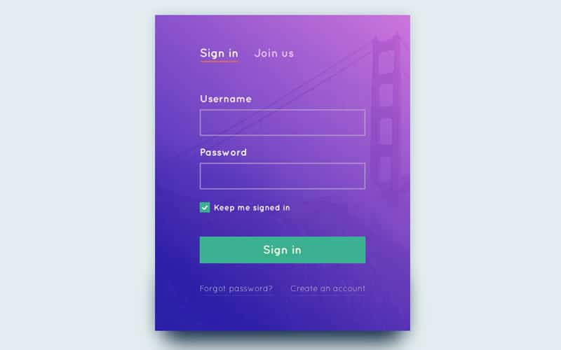 Sign In Form Template from www.cssauthor.com