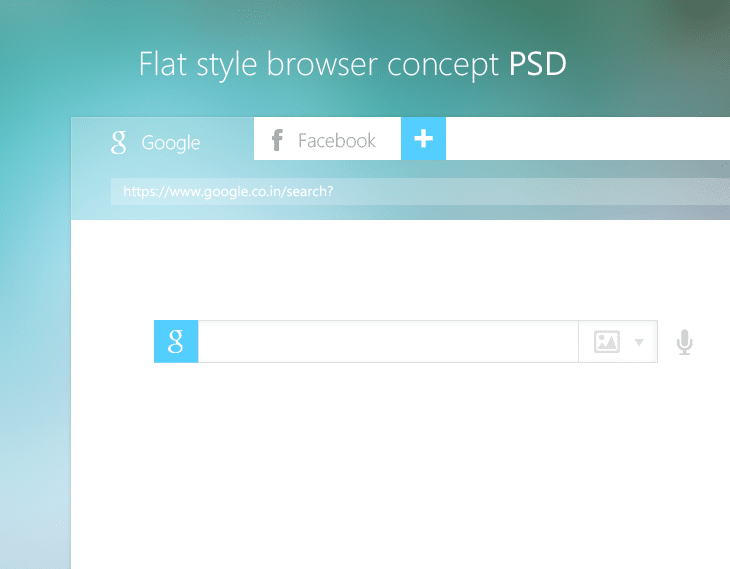 Flat Style Browser Concept PSD 1 Flat Style Browser Concept PSD for Free Download - cssauthor.com