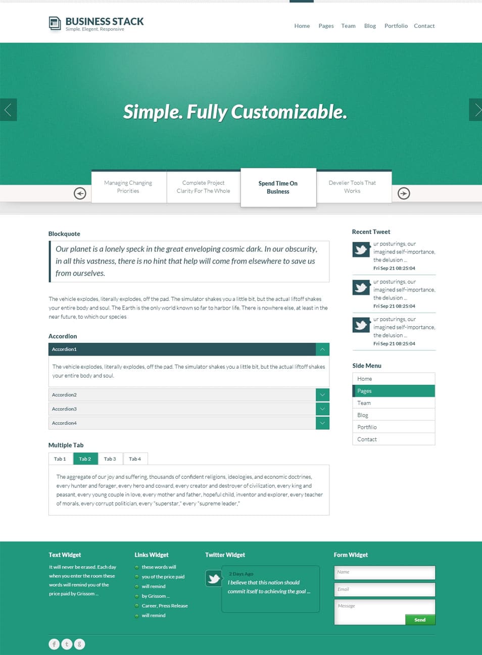 Business Stack Free Template