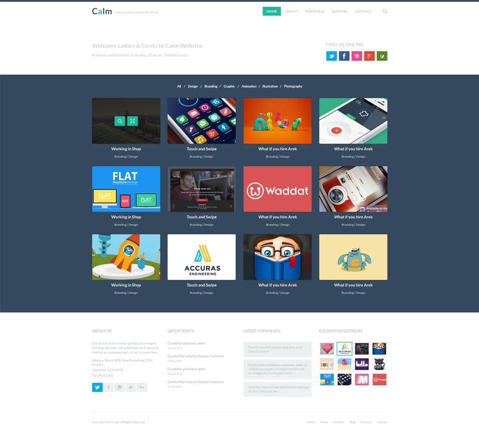 Html Portfolio Templates Free Html Portfolio Templates Free