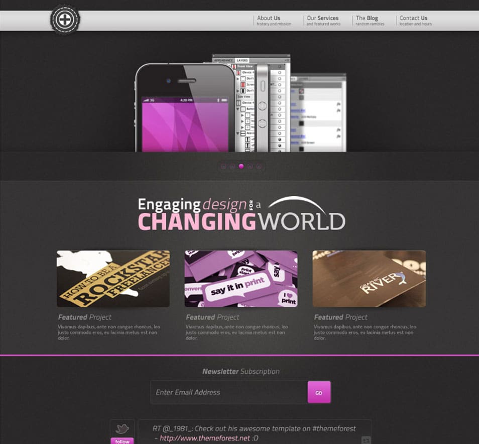 webtemplate psd