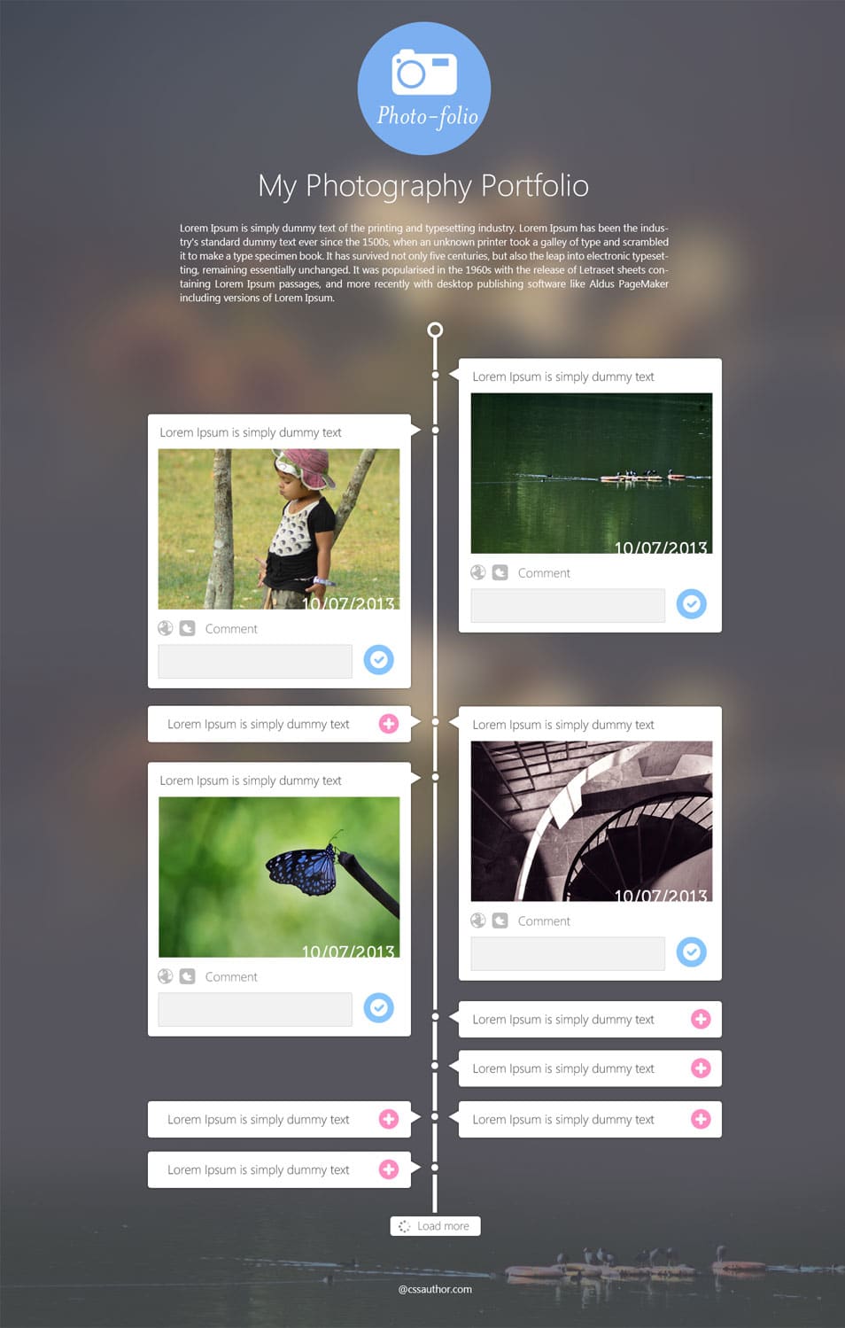 author web template
