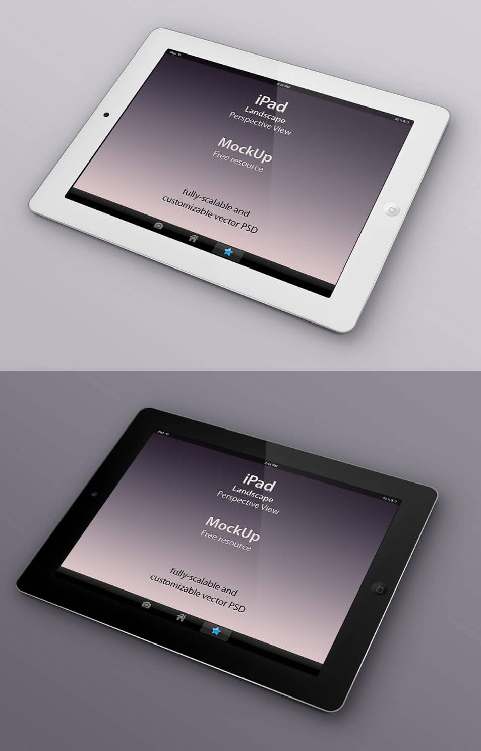 Psd iPad Perspective Mockup Psd iPad Perspective Mockup