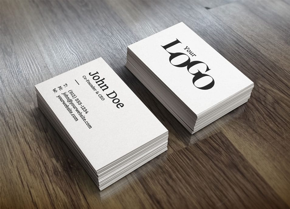 Realistic Business Card MockUp Realistic Business Card MockUp