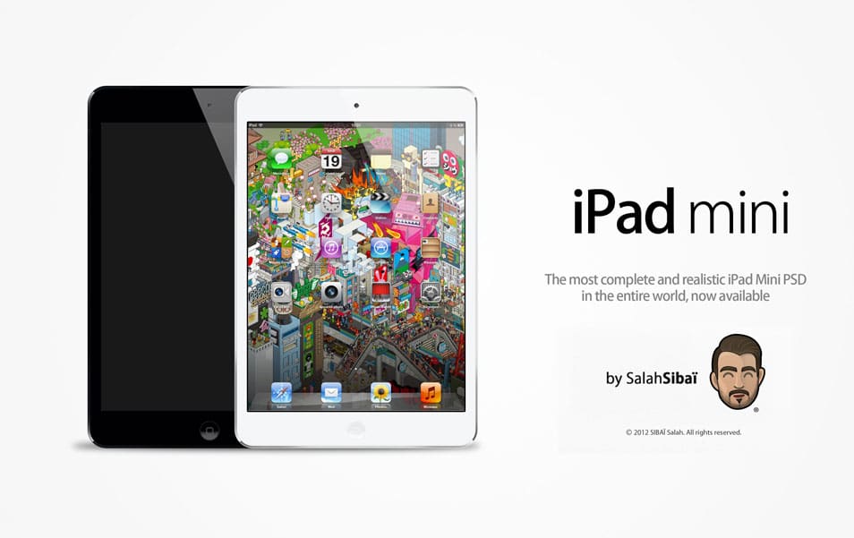 iPad Mini PSD MockUp iPad Mini PSD MockUp