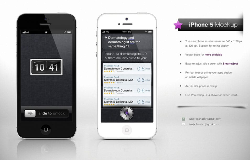 iPhone 5 Mock up Hi-Res iPhone 5 Mock up Hi-Res