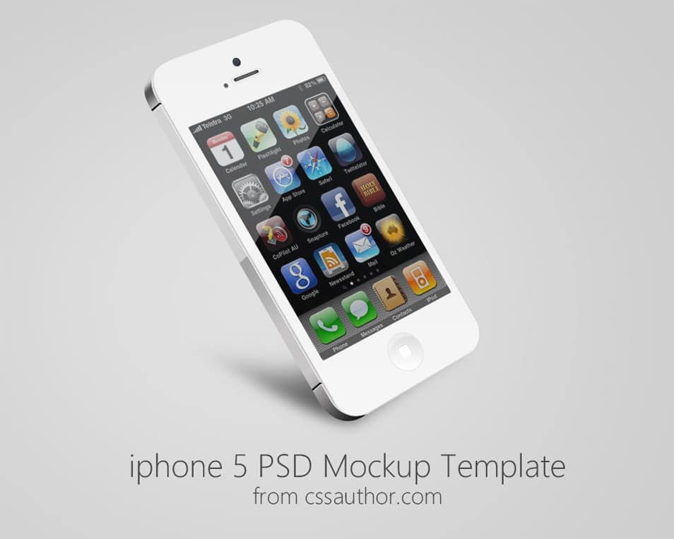 iPhone 5 Mockup PSD iPhone 5 Mockup PSD