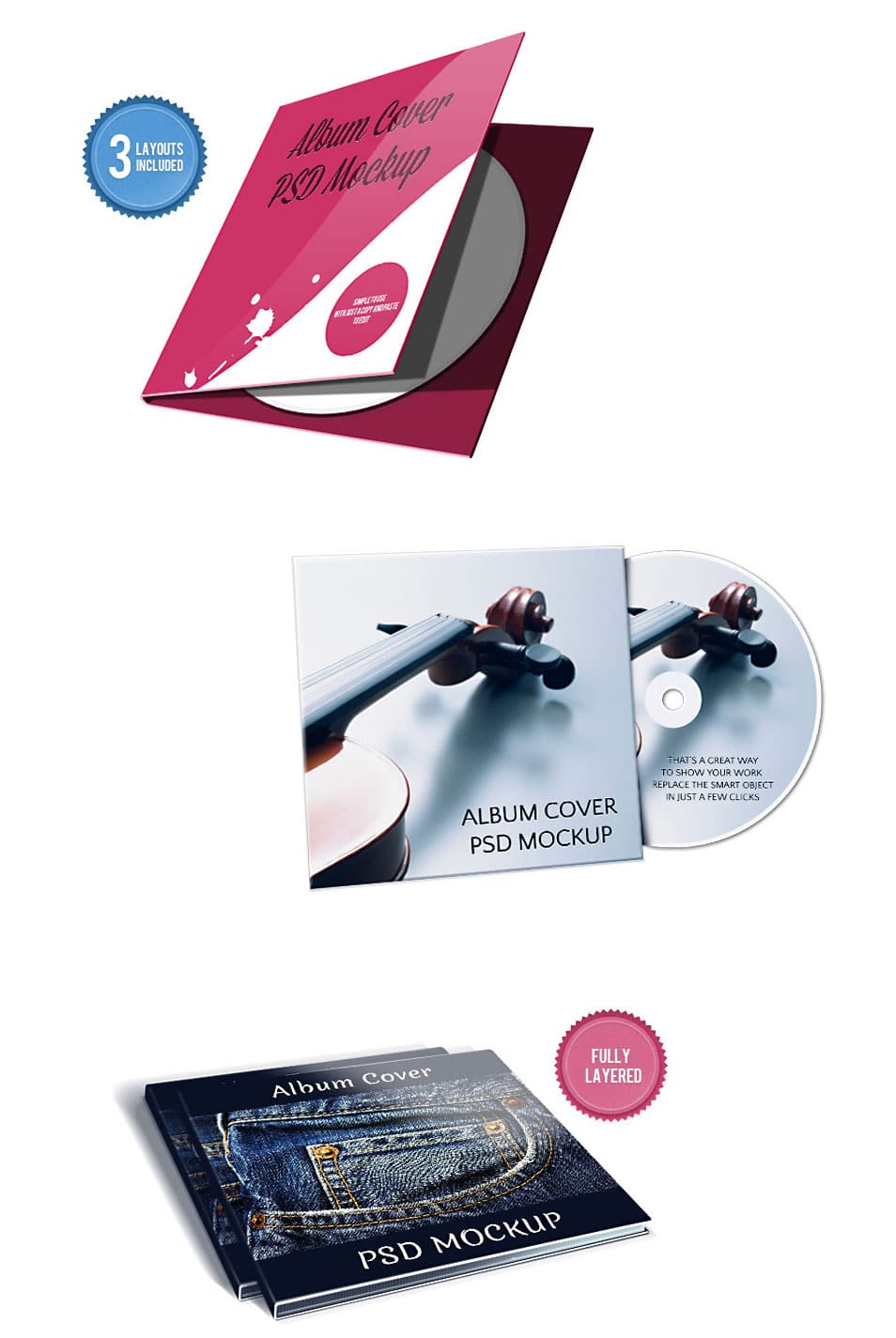 Album Cover PSD Mockup Album Cover PSD Mockup
