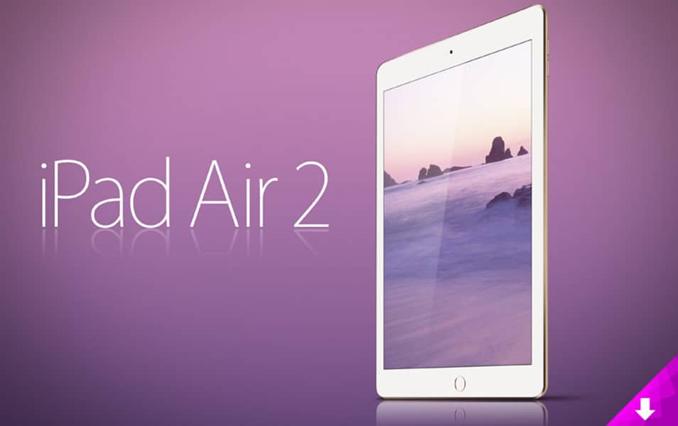 Apple iPad Air 2 Mockup