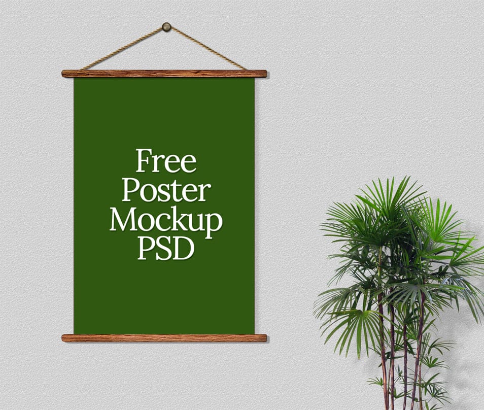 Beautiful Free Poster Mock Up PSD Template Beautiful Free Poster Mock Up PSD Template