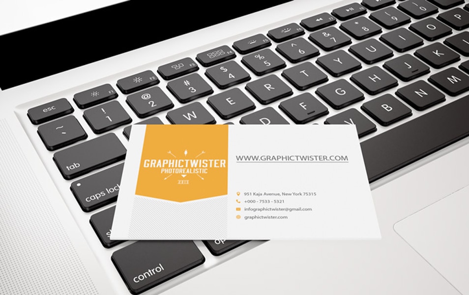 Business Card Mockup on Apple