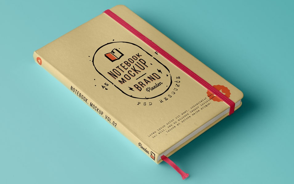 Classic Psd Notebook Mockup Vol2