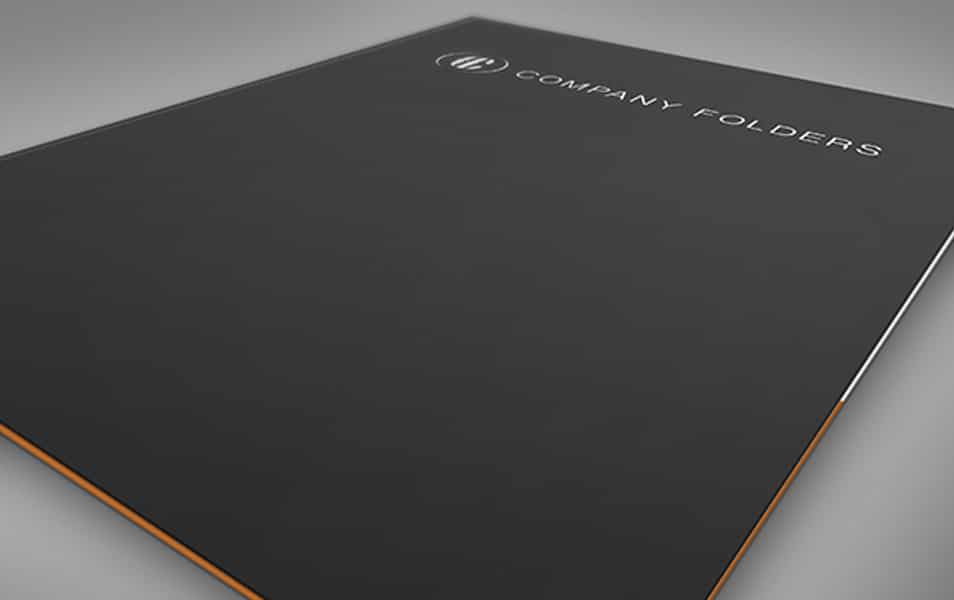 Close-Up Front Cover Folder Mockup Template