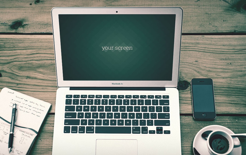 Free Macbook Air hipster Mockups