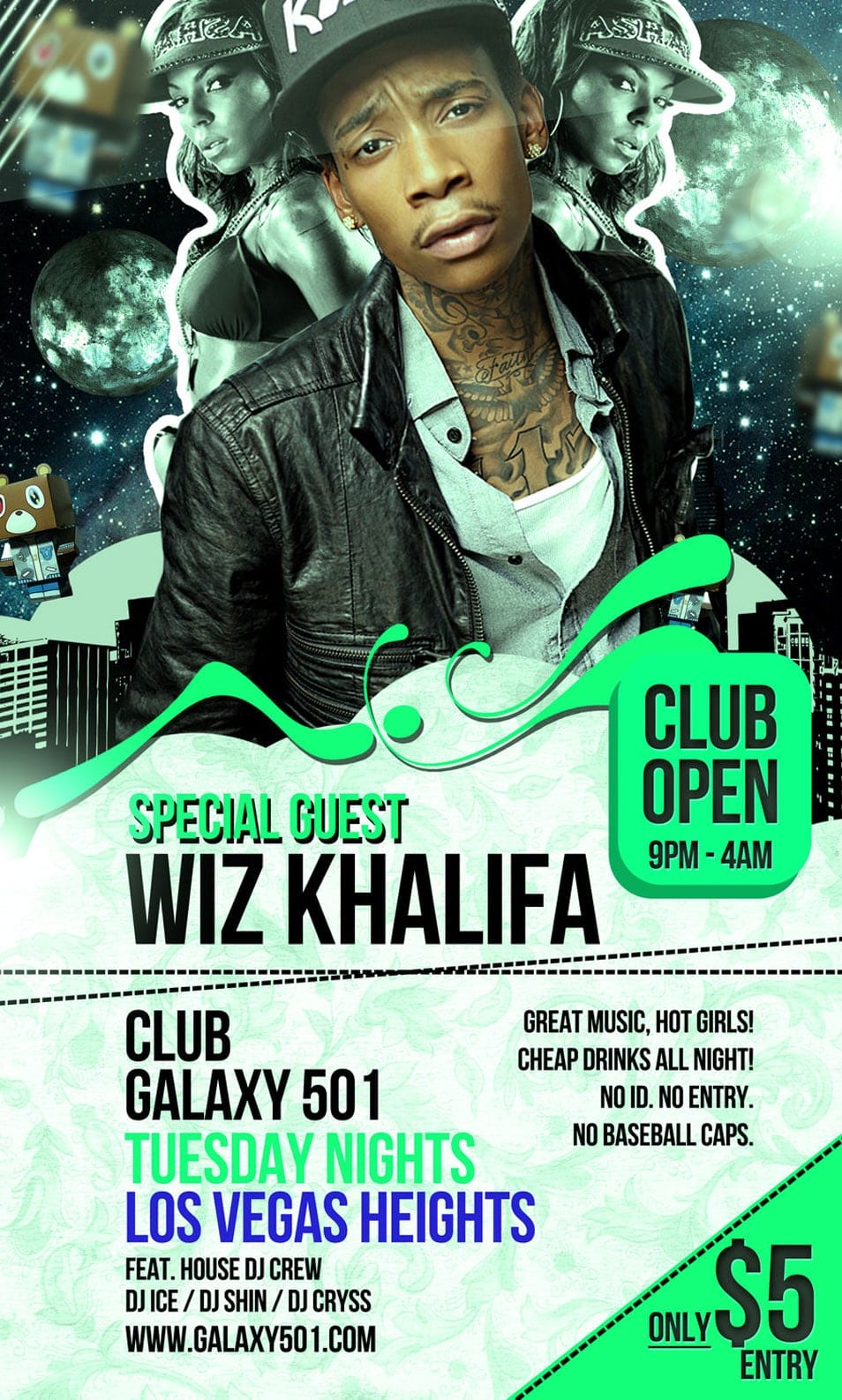 club party flyer templates