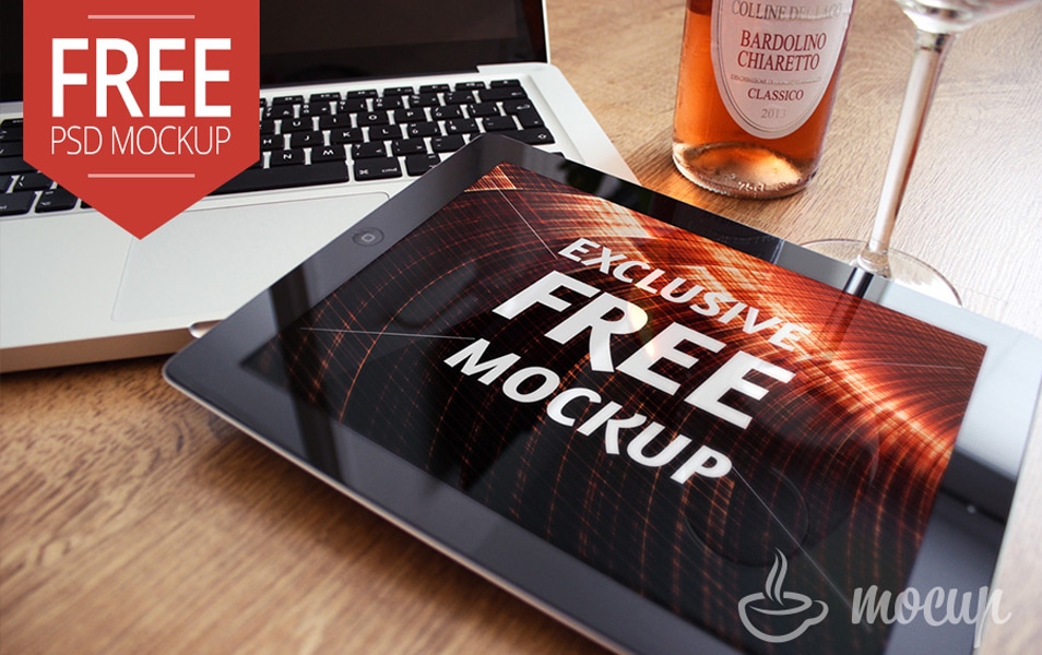 Free iPad 2 Mockup Exclusive “B”