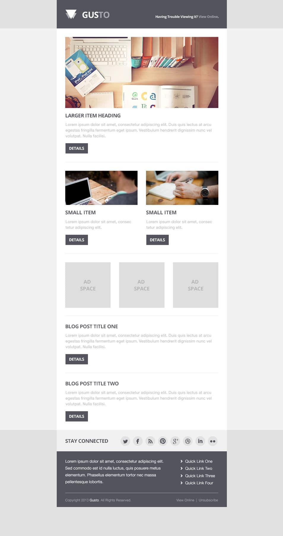 newsletter layout templates