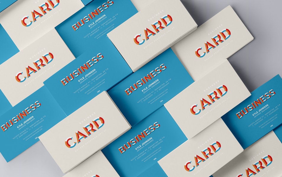 Psd Business Card Mock-Up Vol29