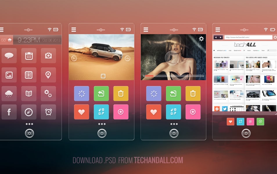 Transparent Mobile Screen Concept