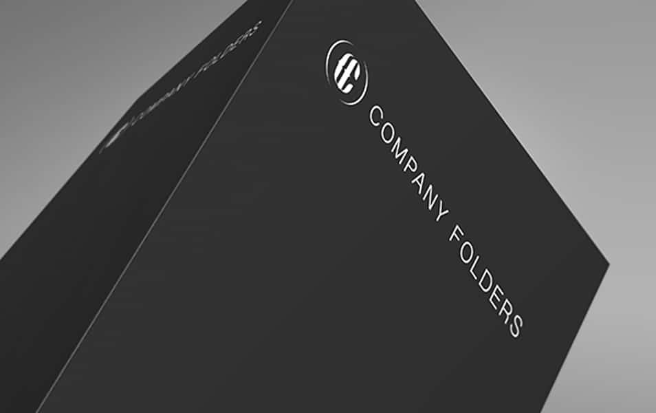 Upper Tent Position Folder Mockup Template