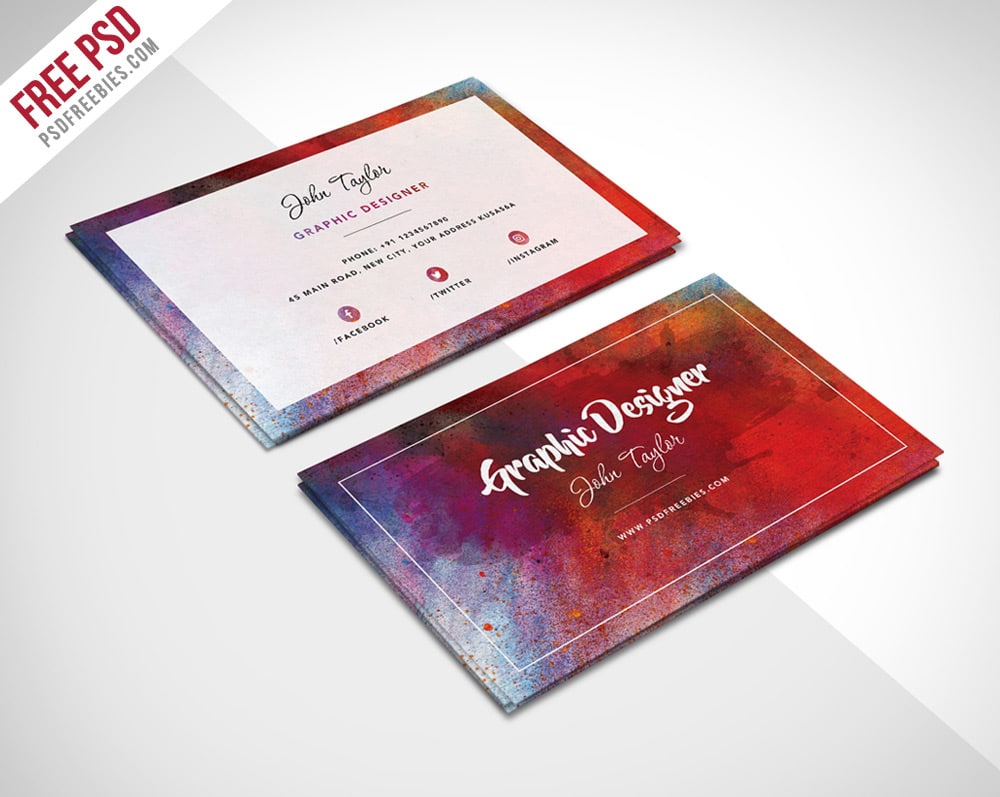 100 Free Business Cards PSD The Best Of Free Business Cards