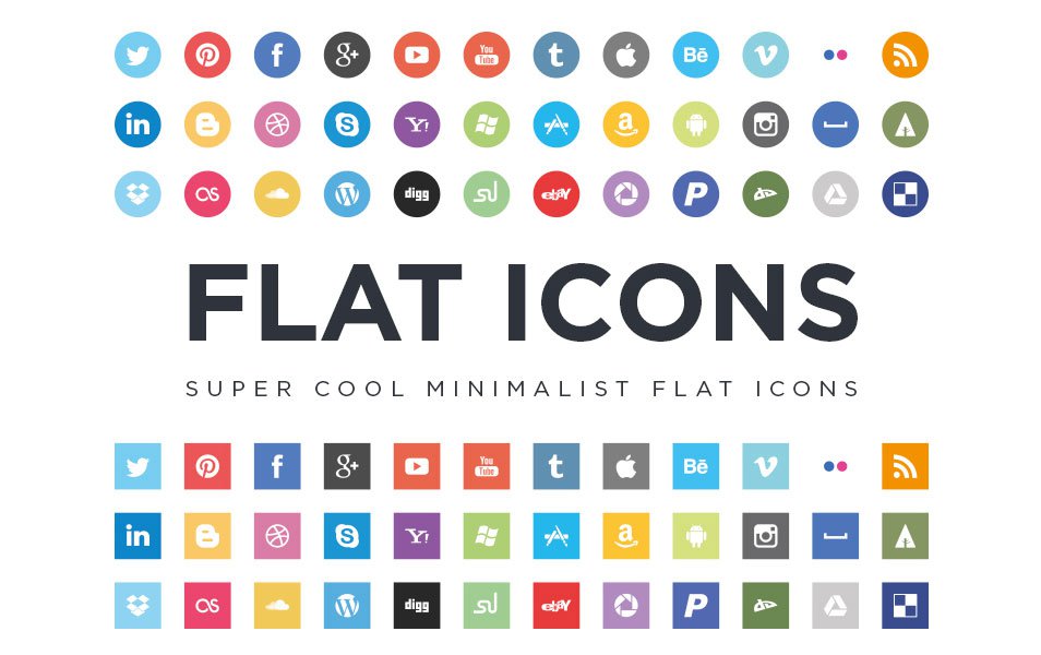 social media icons free vector