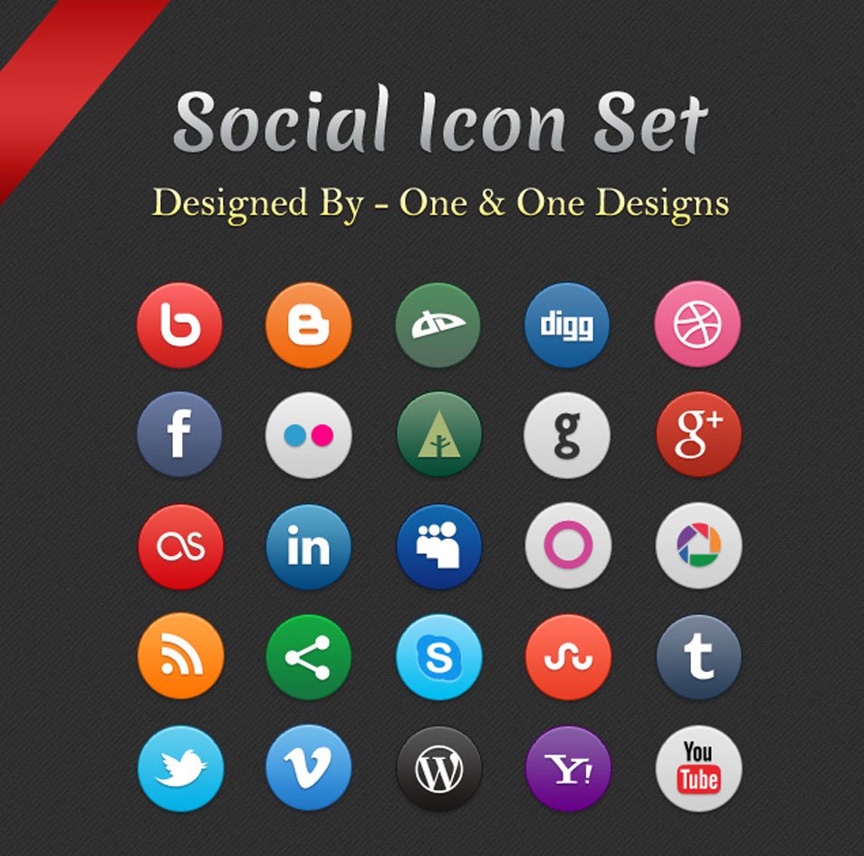 500+ Best Free Social Media Icon Sets › Free Icon Sets