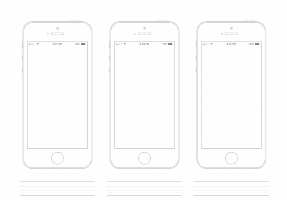 iPhone 5S Template PSD