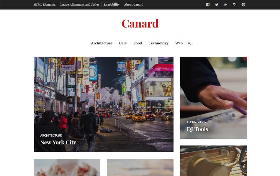 Canard Responsive WordPress Theme