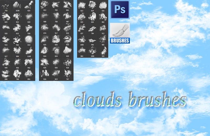 photoshop cloud brushes