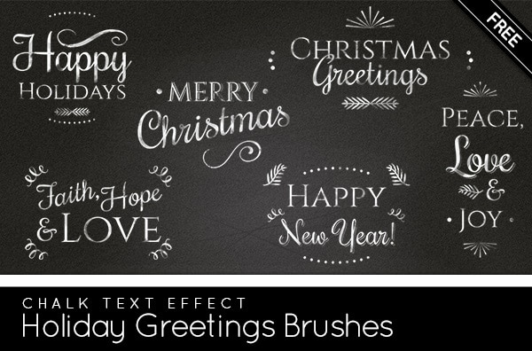 christmas photoshop brushes