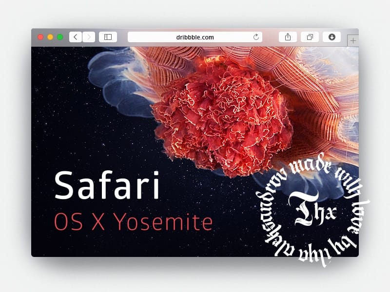 Free Web and Mobile Browser Mockup Designs PSD 34 Safari Yosemite Browser Mockup
