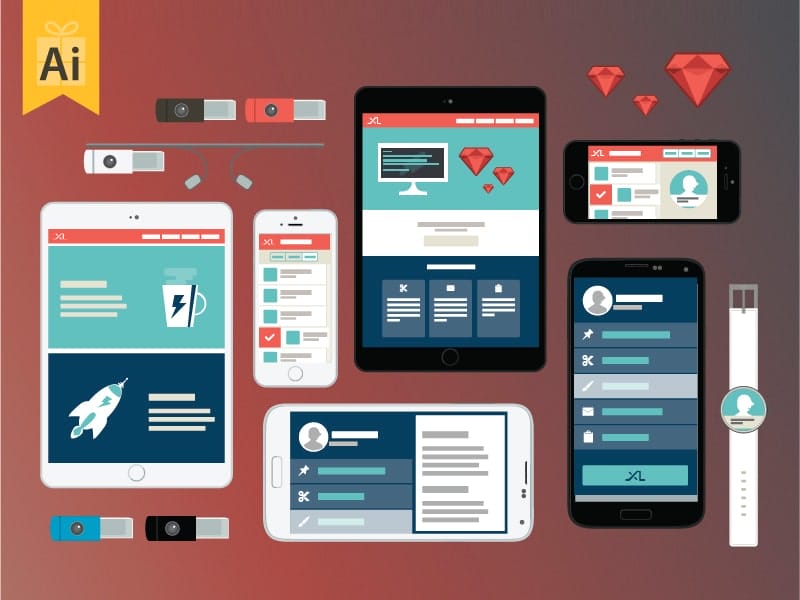 Best Free Vector Mockup Designs » CSS Author