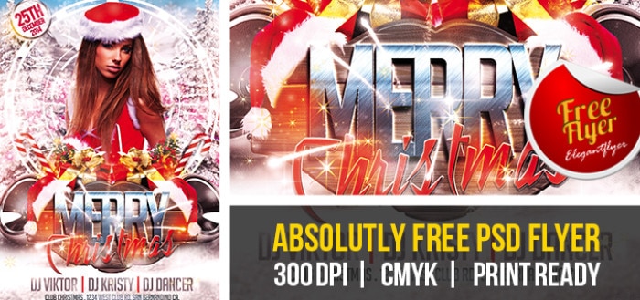 christmas flyer free