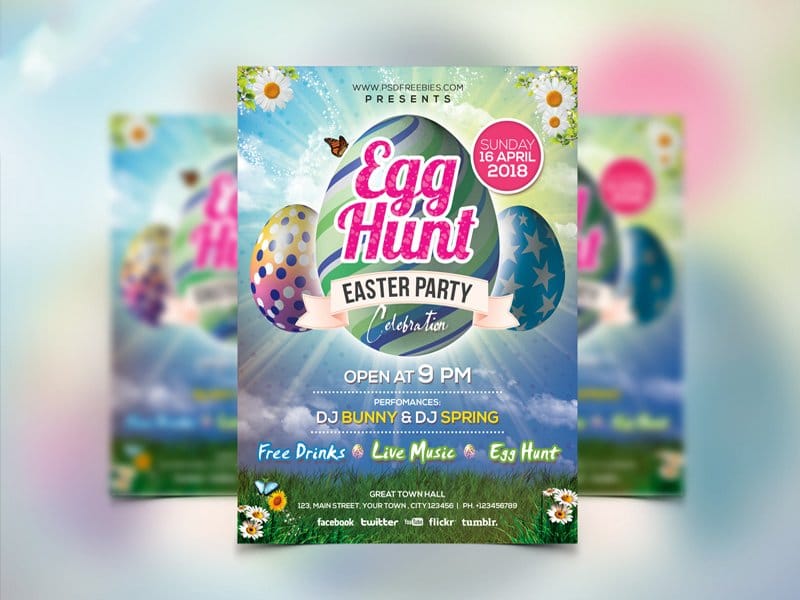 spring flyer template free