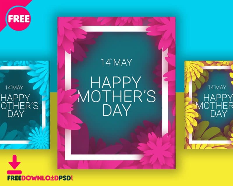 simple flyer template psd