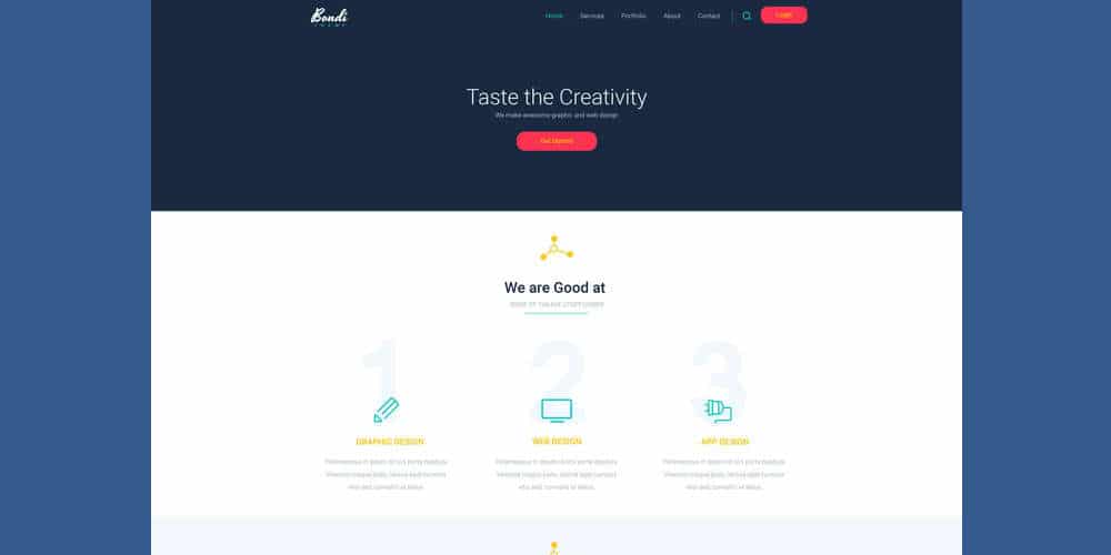 Download Beautiful Landing Page Templates Psd PSD Mockup Templates