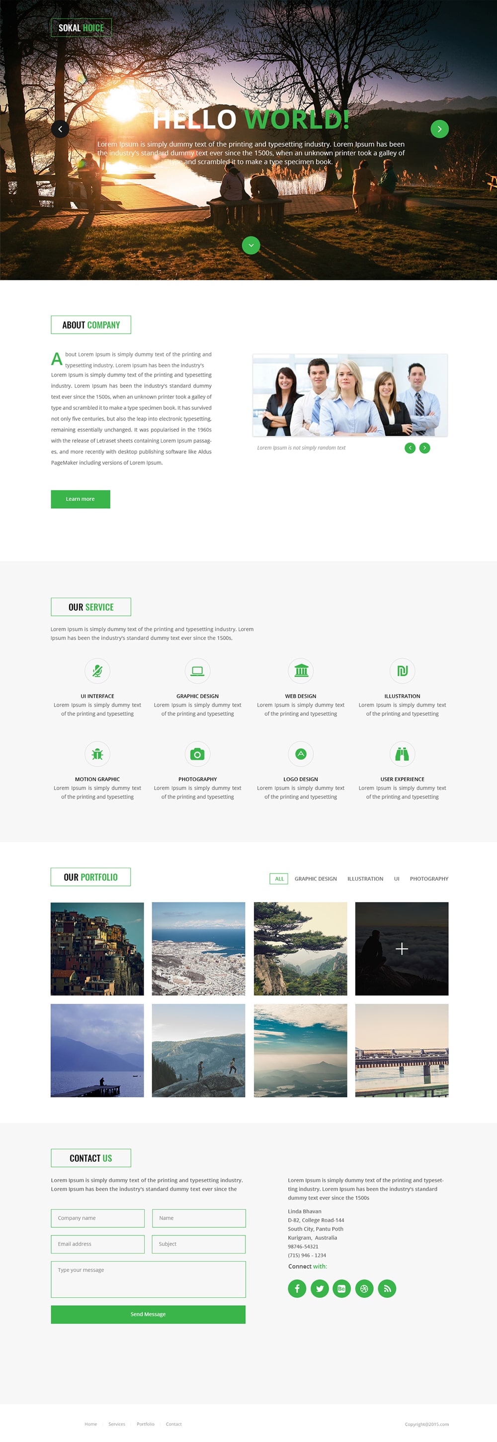 business portfolio template