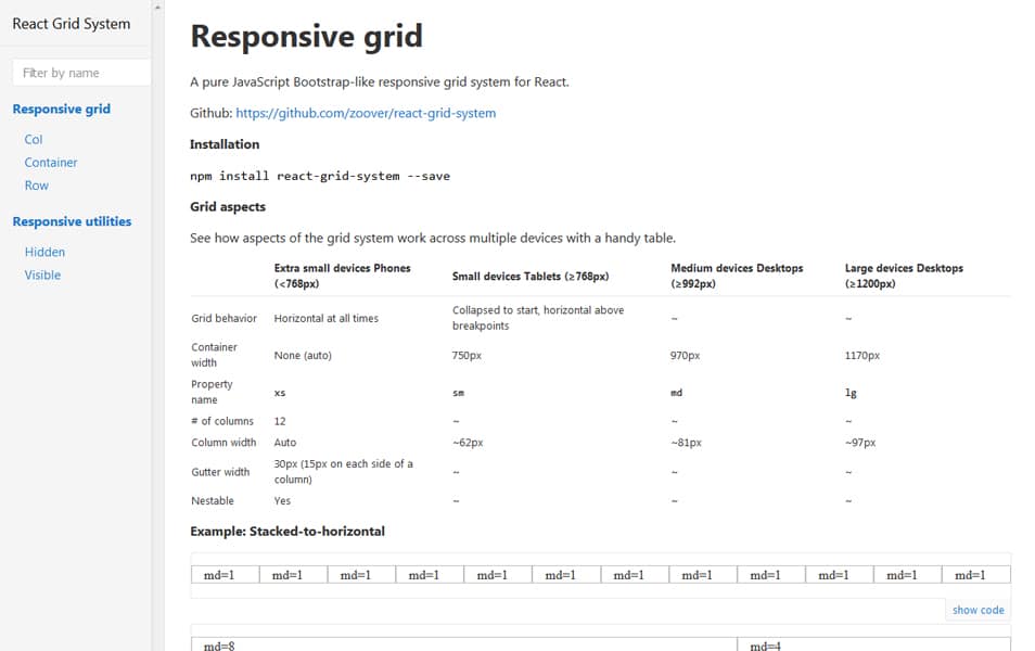 React-Grid-System Examples at Jill Deleon blog