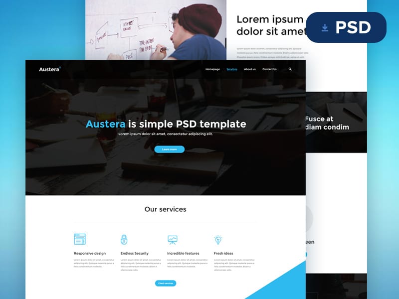 webtemplate psd