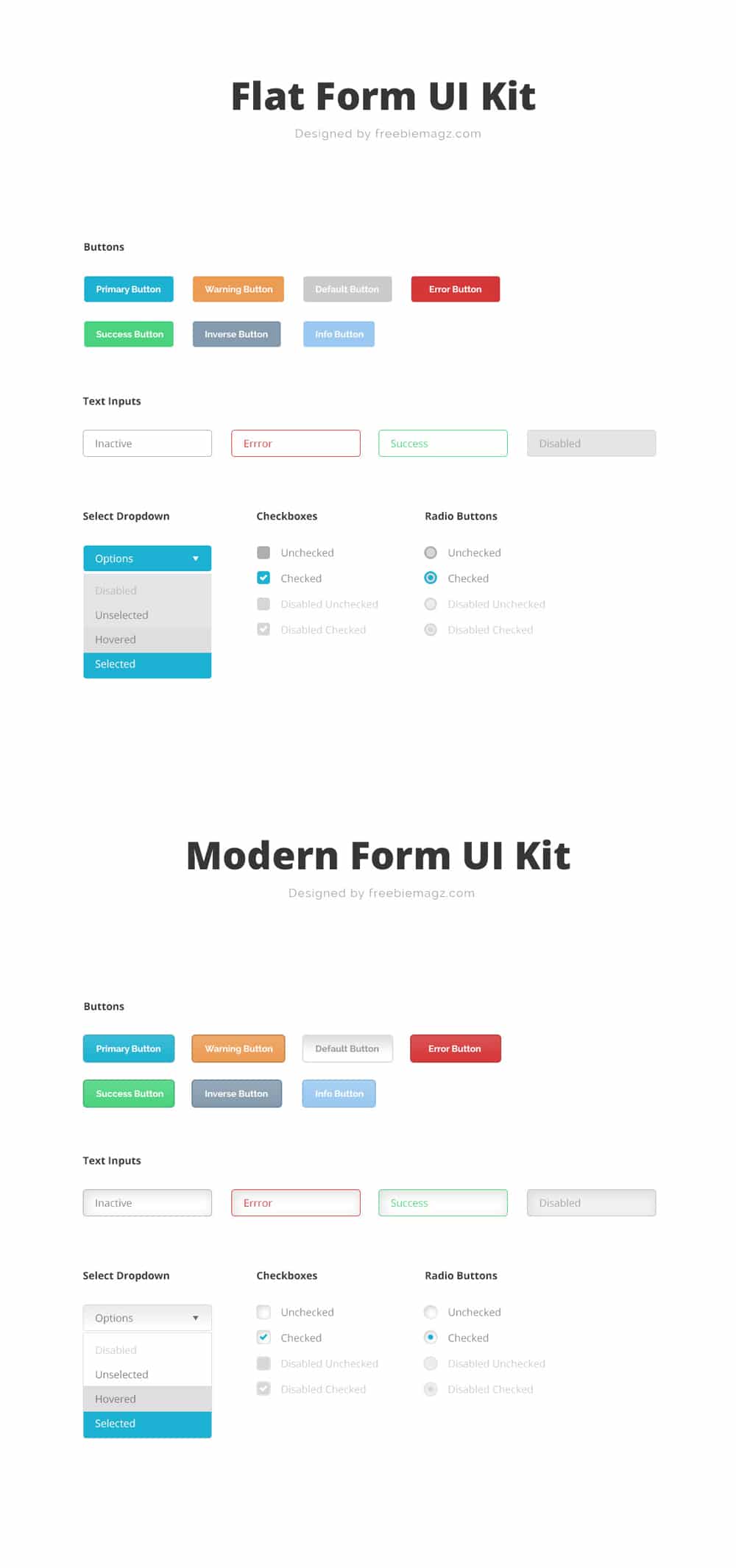 Latest Free UI Kits From 2015 » CSS Author