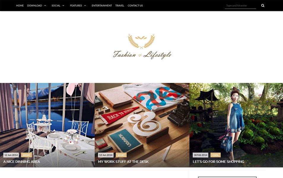Lifestyle Responsive Blogger Template