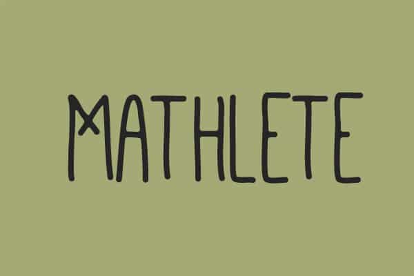 فونت Mathlete دست کشیده